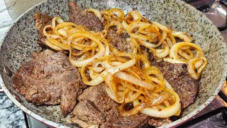 Bife acebolado o segredo para ficar  macio e suculento um clássico a moda da Cozinha da Li Oliveira🥰