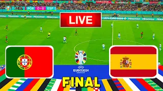 PORTUGAL vs SPAIN || Final UEFA Euro 2024 || Full Match All Goals - Live Football Match || PES 21