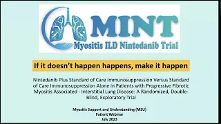 The MINT Clinical Trial for Myositis Patients with Interstitial Lung Disease (ILD)