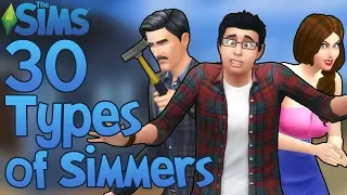 The Sims: 30 Types of The Sims Players!