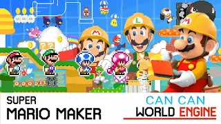 Super Mario Maker World Engine Can Can