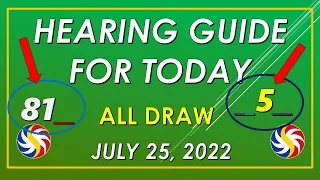 3D LOTTO/2D LOTTO/ 4D LOTTO, HEARING TODAY, JULY 25, 2022@GamingChannel15K36