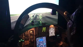 Landing Lesson in the T-38 Talon Simulator