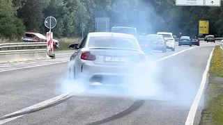 Cars Leaving Tankstelle 13/08/2023 Nürburgring - Drift, Acceleration, Flames