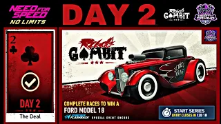 NFS NO LIMITS | DAY 2 - WINNING + TIPS - FORD MODEL 18 | REBEL'S GAMBIT EVENT