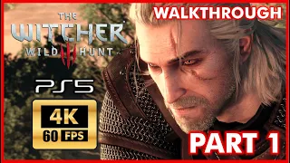 THE WITCHER 3 [PS5 4K 60FPS] WILD HUNT Walkthrough Part 1 - THE BEAST OF WHITE ORCHARD No Commentary