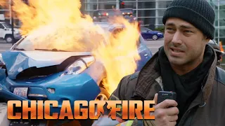 Tough Rescue: Man Trapped in Electric Car | Chicago Fire