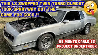 Twin Turbo LS Swapped 1988 Monte Carlo SS Project Build Paint Job - LS Swap G-Body With Custom Seats