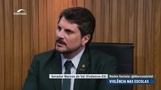 Para combater violência nas escolas, Marcos do Val defende várias frentes de ação