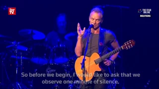 Sting reopens Bataclan one year after Paris attacks