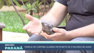 Meteorito guardado por 43 anos por família de Curitiba tem mais de 3 bilhões de anos