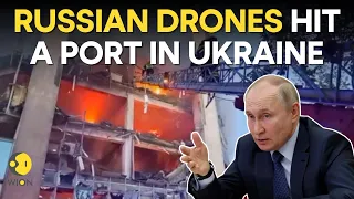 Russia-Ukraine War LIVE: Russian drones hit port in Ukraine's Odesa region | Wion Live | Wion