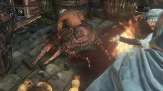 bloodborne The Suspicious Beggar dialogue and battle