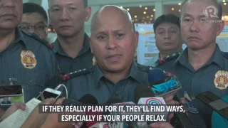 PNP officials, Dela Rosa inspect Metro Manila transpo hubs