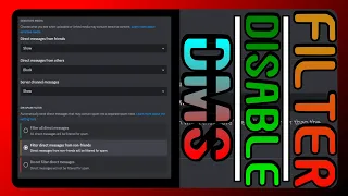 How To Filter And Disable Discord DMs In 2024 | Discord Swift Tutorials PART 6