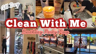 PARTY PREP WITH ME | CLEAN WITH ME | STRANGER THINGS THEME #cleaning