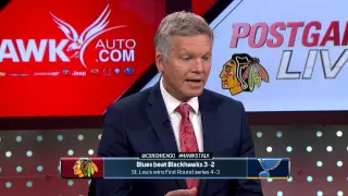 Blackhawks Postgame Live: Blues eliminate Hawks in Game 7