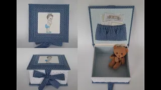 Memory box DIY / Keepsake box / How to make a memory box / Мамины сокровища МК