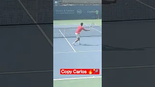 Copy Carlos Alcaraz volley routine