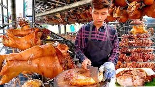 Skin Crispy! A Whole Pork Leg, & Roast Ducks Honey | Cambodian Street Food