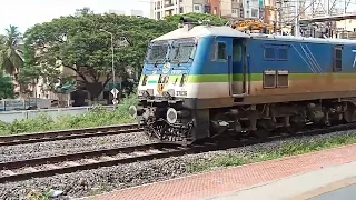 Coimbatore intercity express | skipping Vysarpadi jeeva | MGR Chennai Central | 12679 | Wap 7