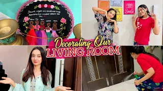 LIVING ROOM MAKEOVER | Chipkali ny jeena haram ker dea 🦎  | Rabia ka paper kesa hwa 😅