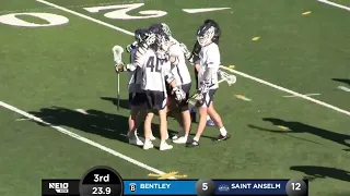 March 30, 2024: No. 12 Men's Lacrosse Gets Redemption, Defeats  No. 11 Bentley in Dominant Fashion