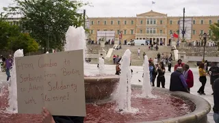 Mai-Demos weltweit. Auschreitungen, Gaza-Solidarität und rote Farbe