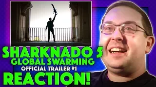 REACTION! Sharknado 5: Global Swarming Trailer #1 - Tara Reid Movie 2017