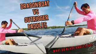 Dragon Boat vs Outrigger Paddles! Why is the Paddle Bent???