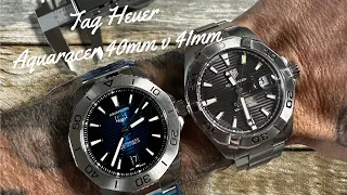 Tag Heuer Aquaracer 40mm v 41mm