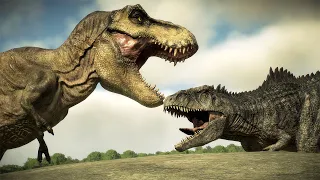 🔴HERBIVORE AND CARNIVORE BATTLE ROYALE  - Jurassic World Evolution 2