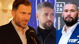 EDDIE HEARN REACTS TO CARL FROCH CALLING TONY BELLEW A CHEERLEADER FOR ANTHONY JOSHUA, RYAN GARCIA