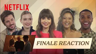 Emily In Paris Cast Reacts to Wild Season 3 Finale Moments | Netflix