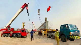 Biggest Oversized Concrete Girder Launching | World’s Most Satisfying Machine and Ingenious Tools