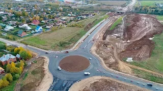 Открыто круговое движение на Семхозской дороге