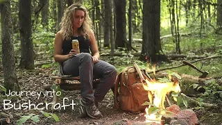 Bushcraft Chair, Stone Fire Pit, and Lunch on the Coals | A Learning Process