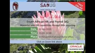 South African Oracle User Group : Maximize your EBS capability with Blitz Reports