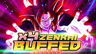 4x ZENKAI BUFFED 14* LF SSJ4 GOGETA DOES ENDLESS DAMAGE! | Dragon Ball Legends