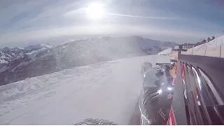 Onboard Morning Max Verstappen F1 Snow Demo Red Bull RB7 Hahnenkamm, Kitzbühel, 14/01/2016