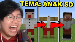 Gw Ikut Lomba Building Minecraft, tapi Setiap 1 Menit Kita Tukeran Build