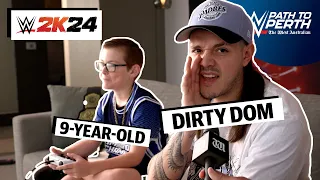 Dominik Mysterio takes on 9-year-old in WWE 2K24 | WWE Path to Perth