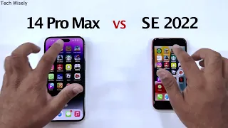 iPhone 14 Pro Max vs iPhone SE 2022 - SPEED TEST