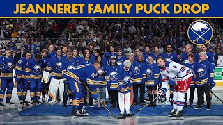 Rick Jeanneret's Family Drops The Puck At Buffalo Sabres Home Opener