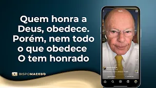 Quem honra a Deus, obedece. Porém, nem todo o que obedece O tem honrado - Meditação Matinal 02/06/24