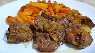 DELICIOUS CHICKEN LIVER DINNER 🌟 Olga's Recipes.