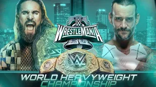 WWE 2K24 Seth Rollins vs Cm Punk Dream Match Highlights