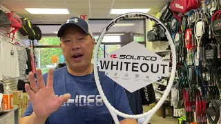 THE NEW SOLINCO WHITE OUT TENNIS RACKETS