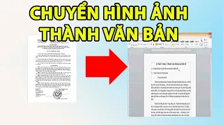 Cách chuyển hình ảnh thành văn bản cực dễ và nhanh