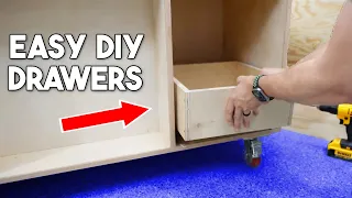 How to Make Easy Plywood Drawers | Beginner Woodworking Project